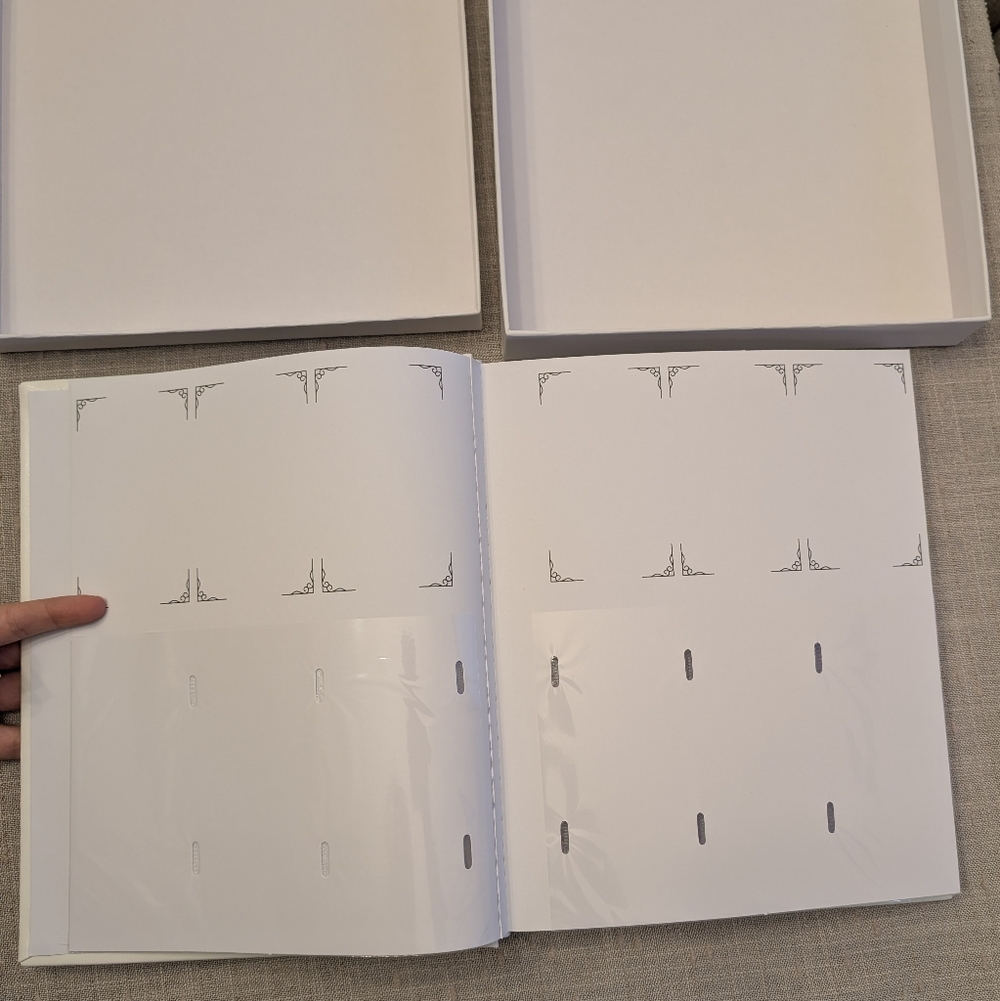 Photo Booth Album Slip-in Album WHITE with Storage Box Wedding Album Guestbook - Picture 4 of 4